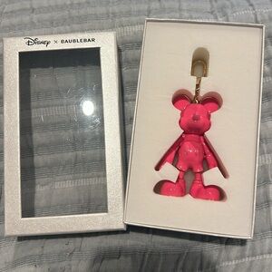 $68 Disney x BaubleBar Mickey Mouse Disney Bag Charm: Hot Pink